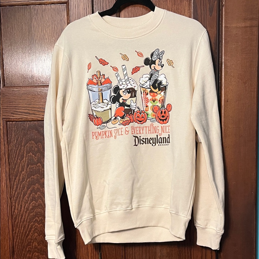 Disney Cream Disneyland Resort Pullover